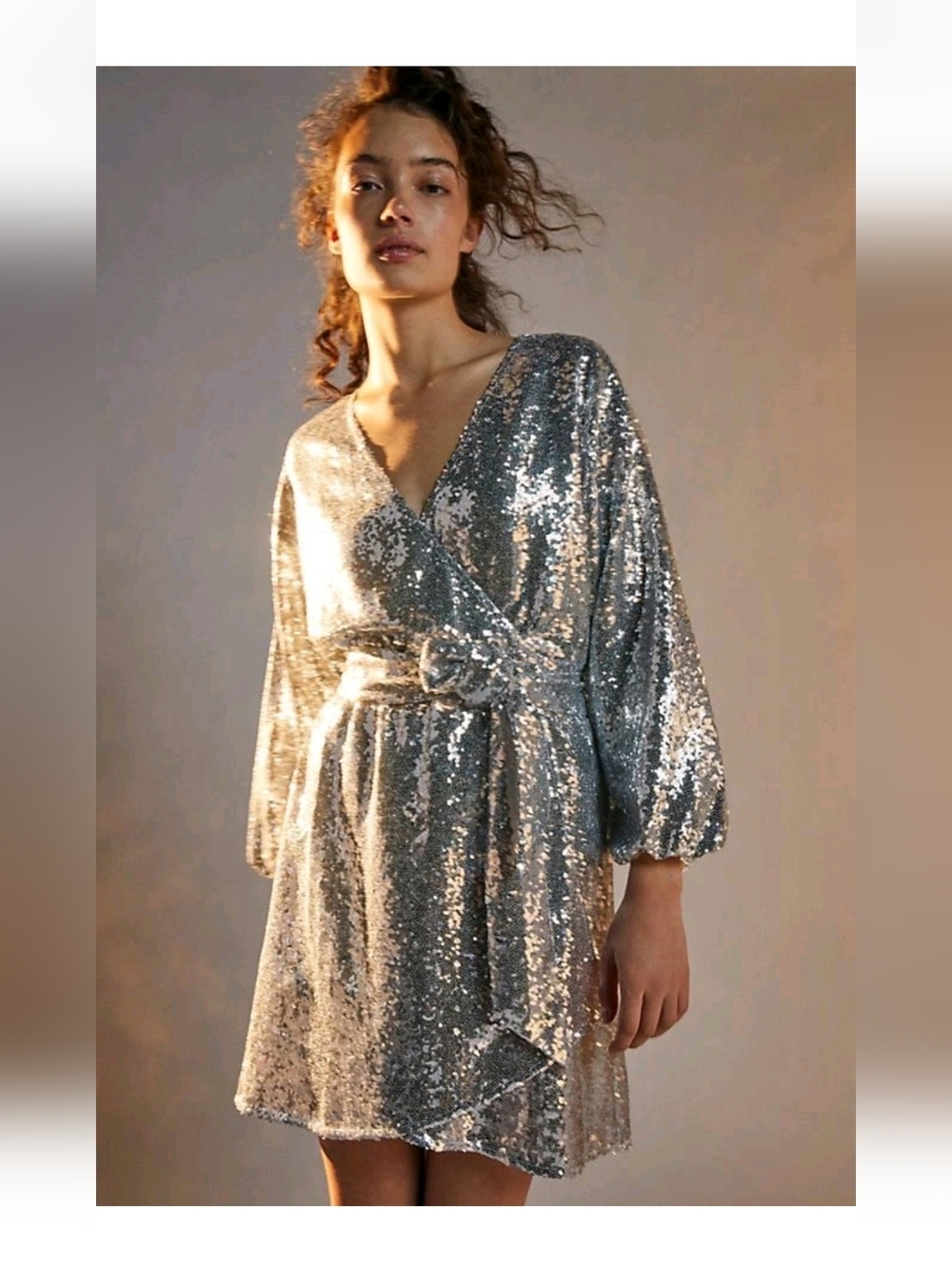 ANTHROPOLOGIE LISABETTE SEQUINED MINI DRESS